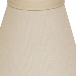 HMS color avorio senza intasamento interno impero paralume di lusso moderno 4 \ "W fondo in bambù tessuto in metallo cono per uso domestico - Product Image 4