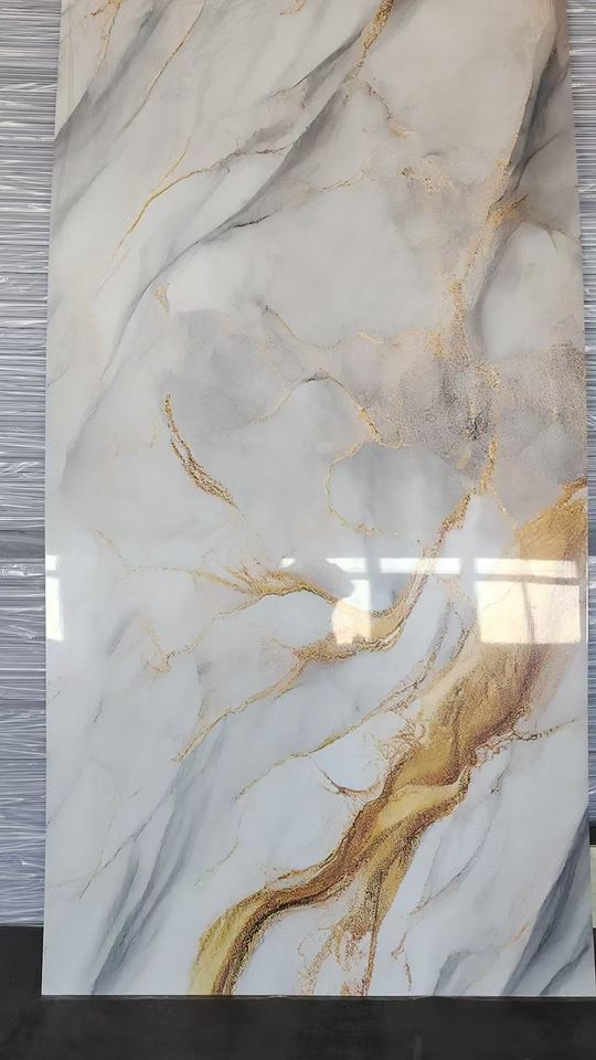 Modern PVC Wall Panels Indoor Decoration Waterproof Marble Bathroom ...