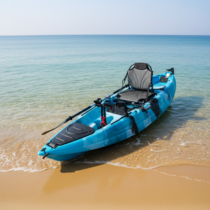 <span class=keywords><strong>Kayak</strong></span> monoplace à pédales, siège unique, en plastique HDPE, avec aileron, pour la pêche, <span class=keywords><strong>kayak</strong></span> solo, avec moteur électrique pour canoë océanique - Product Image 2