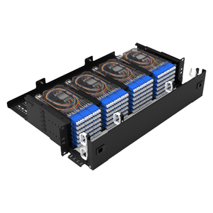 Thiết bị quang học <span class=keywords><strong>ODF</strong></span>/SC/LC 2U trung tâm dữ liệu màu đen sử dụng FTTH mật độ cao 2U <span class=keywords><strong>Rack</strong></span> <span class=keywords><strong>Mount</strong></span> Loại Cố Định 288 Port fiber optic Patch Panel - Product Image 3