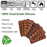 Moule en silicone alimentaire pour chocolat, en forme de cœur et de fleur, pour la fabrication de bonbons, de glaçons, de fondant et de pouding