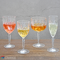 Offre Spéciale 400ml tasses en verre à vin gobelets de fête de mariage en plastique multicolore