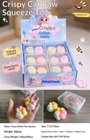 Crispy Squishy Craft Collectible Slow Rising Stress Relief Squeeze Decor Gift for Holiday Display and Collection