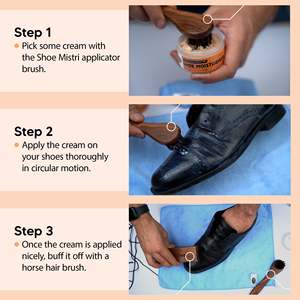 Cepillo Aplicador de Pelo de Caballo para Lustrar Zapatos y Cuidado del Cuero, Mango de Madera, Cerdas Suaves para Aplicar Crema y Cera - Product Image 5