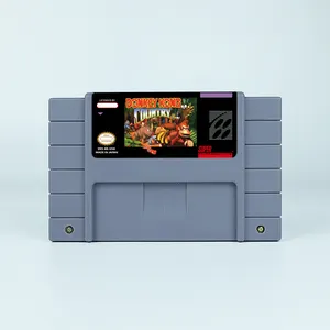 Diskon besar grosir SNES Game-versi AS 16 Bit RPG untuk SNES Donkeyy Kong kartrid permainan