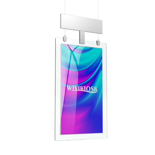 55 Inch Dual Hanging Indoor OEM Window LCD Display High Brightness Digital Signage Double Sided Advertising Screen