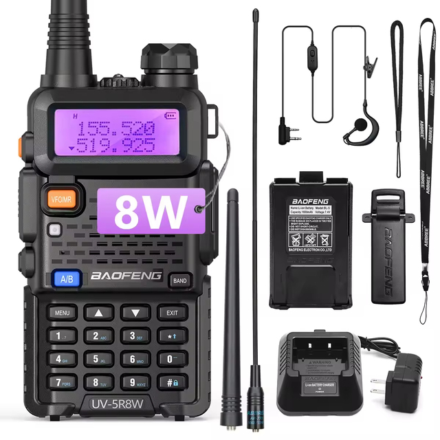 2025 Wholesale Best Selling Dual-band VHF UHF Radio Original Baofeng UV-5R Two Way Radio 144-148_420-450Mhz Walkie Talkie