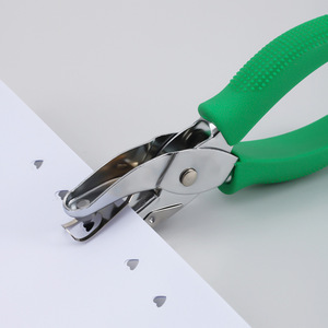 Perforateur de papier STARPRINT Love (672) en acier inoxydable avec revêtement en caoutchouc, gain de temps, <span class=keywords><strong>1</strong></span> <span class=keywords><strong>trou</strong></span> - Product Image 4