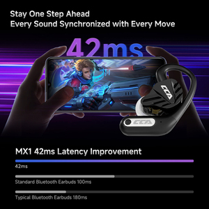CCA MX1 Nuevo Módulo BT 6.0 con Cancelación Activa de Ruido, Iluminación RGB, Más de 20 Horas de Duración de la Batería, Diseño de Gancho para la Oreja - Product Image 5