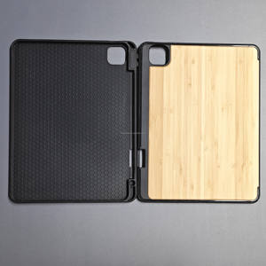 Étui pour tablette antichoc simple en bois naturel de couleur claire pour iPad Air 13 Service de gravure personnalisable pour <span class=keywords><strong>Mate</strong></span> <span class=keywords><strong>Pad</strong></span> Air <span class=keywords><strong>12</strong></span> - Product Image 2