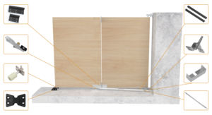 Harga pabrik kualitas tinggi aksesoris pintu ayunan lipat Bi perangkat keras gerbang - Product Image 5