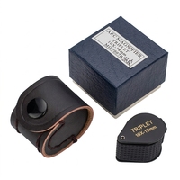 Loupe d'évaluation pliable tout en alliage 10x 18mm pour bijoux et antiquités, exportation Japon Corée du Sud