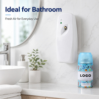 Diffuseur de parfum d'ambiance mural automatique réglable à piles pour toilettes et salons