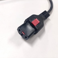 Câble d'alimentation suisse avec prise T12 (10A) de type J vers prise IEC C13 verrouillable, rallonge de câble d'alimentation suisse pour ordinateur