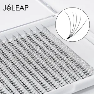 Salones de belleza fibras PBT coreanas 0,07 0,05 0,10 extensión de pestañas cinta inferior de Cachemira personalizada tallo medio 3D 4 5d ventiladores prefabricados