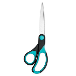 Office Scissors Stainless Steel Straight Head Black And Green Home Use Paper Cutting Fabric Art Scissors - Product Image 4