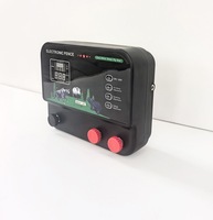 Électrificateur de clôture électrique 10 km, 4 Joules, avec écran LCD et système de sirène pour grands ranchs et éléphants, sortie 15KV