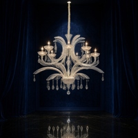 Lustre LED en cristal de luxe pour salle de banquet de mariage, vente en gros d'usine, pour la décoration d'événements