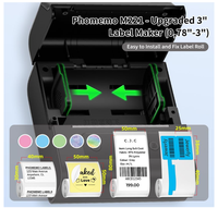 Imprimante d'étiquettes thermique sans encre Phomemo M221 de 3 pouces, compatible avec les tablettes et les téléphones