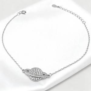 Gioielli <span class=keywords><strong>KAAN</strong></span> Galaxy Roaming 925 argento bianco zircone pianeta universo Design romantico gioielli di nicchia regalo di compleanno - Product Image 3