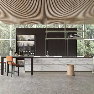 Vitrinas de madera de arce sólido, paquete plano clásico de diseño <span class=keywords><strong>Simple</strong></span>, personalizado, de alta calidad, mezclador blanco moderno, armarios de cocina - Product Image 6