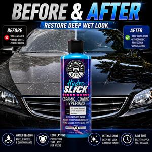 Hydro Slick <span class=keywords><strong>Cire</strong></span> Céramique Hyperwax - <span class=keywords><strong>Cire</strong></span> Céramique Haute Brillance pour Voitures Neuves et Anciennes, Hydrofuge Instantané, Scellant de Peinture à Brillance Intense, Facile à Appliquer - Product Image 3