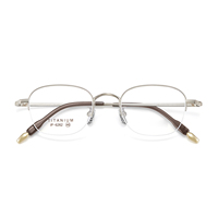 Montures de lunettes en titane légères, élégantes et délicates, avec placage électrolytique sans poussière 6262 IP.