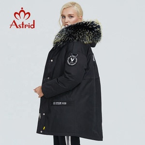 <span class=keywords><strong>Cappotto</strong></span> lungo giacca invernale da donna abbigliamento in cotone spesso per il tempo libero caldo <span class=keywords><strong>nero</strong></span> Parka da donna <span class=keywords><strong>con</strong></span> grande <span class=keywords><strong>collo</strong></span> <span class=keywords><strong>di</strong></span> <span class=keywords><strong>pelliccia</strong></span> ZR-3030 - Product Image 2