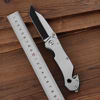 Cuchillo de Bolsillo Plegable Brasileño Bochen, Hoja de Acero Inoxidable 3Cr13, Punta Caída, Plateado, 20cm, Personalización OEM