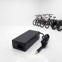 Chargeur de vélo électrique 52V 54V 54.6V 2A avec 3 prises pour batteries 38V 48V DC 5.5*2.5 en matériau PC