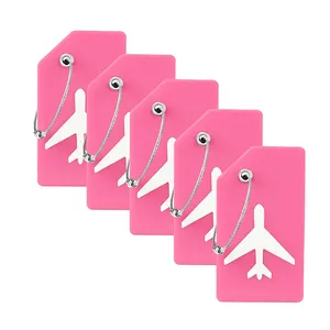 Wholesale Price Bag Tags 3D Silicone Luggage Tag Customo Shape With Name ID Card