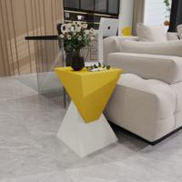 Table Basse d'Angle Moderne en Acier, Vente Chaude, pour Salon et Chambre à Coucher, Meuble Écologique et Durable