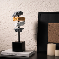 Guangtongchen Art Crafts Home Decor Modern Interior Tabletop Living Room Decoration Resin Cutting Humanoid Sculpture Ornaments
