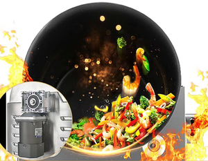 Machine à frire les grains de café Big Fire, machine à frire au gaz, machine à cuire automatique, <span class=keywords><strong>robot</strong></span> rotatif, <span class=keywords><strong>cuiseur</strong></span> à riz frit automatique, wok automatique pour restaurant - Product Image 4
