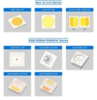 Alta eficiencia 210lm/W 5730 2835 3030 5054 7070 SMD LED Ficha técnica 0,5 W Color blanco
