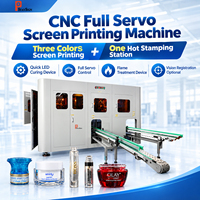 Machine d'impression sérigraphique automatique pour flacons de parfum, contrôle servo complet, imprimante CNC avec séchage rapide par LED et traitement à la flamme