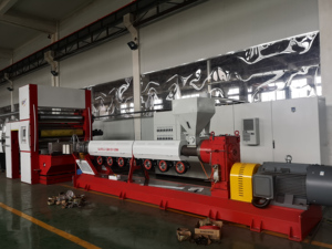 เครื่องอัดรีดเทปฟิล์มแบนความเร็วสูงสำหรับการจัดหาเส้นด้าย PP กระสอบ - Product Image 4