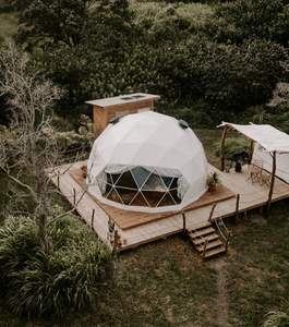 7 <span class=keywords><strong>Meter</strong></span> Geodésico Dome Tenda para 3 Pessoas Luxo Esférico Glamping Tenda para Outdoor Resort Hotel Camping Event Use B & B Família - Product Image 4