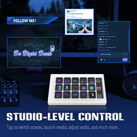 Consola MiraBox 293S Stream Deck con Pantalla LCD, Teclas y Panel Lateral