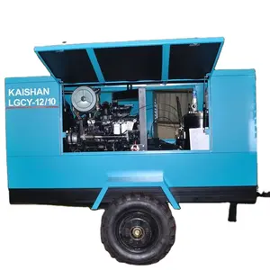 Kaishan two-stage compressed diesel mobile screw air compressor LGCY-33/25 project dedicated