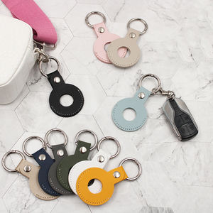 ポータブルPUレザータグトラッカー保護ケースマルチカラーGPSトラッカーカバーアンチロスペットロケーターホルスターキーリング - Product Image 5