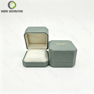 Octagonal PU Leather <b>Jewelry</b> Box Custom Logo Ring Pendant Gift Box Jewellery <b>Packaging</b> Box For <b>Jewelry</b> Store - Product Image 5