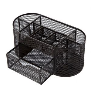 Multifunctional Office Desk Organiser <b>Pen</b> Holder Metal Mesh Pencil <b>Pens</b> Stationery Container - Product Image 6