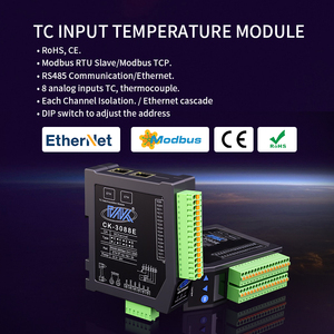 Módulo de Entrada de Temperatura Tipo K de 8 Canales, Módulo de Control de Temperatura Analógico, Módulo Io Modbus Tcp de Entrada y Salida (io) - Product Image 3