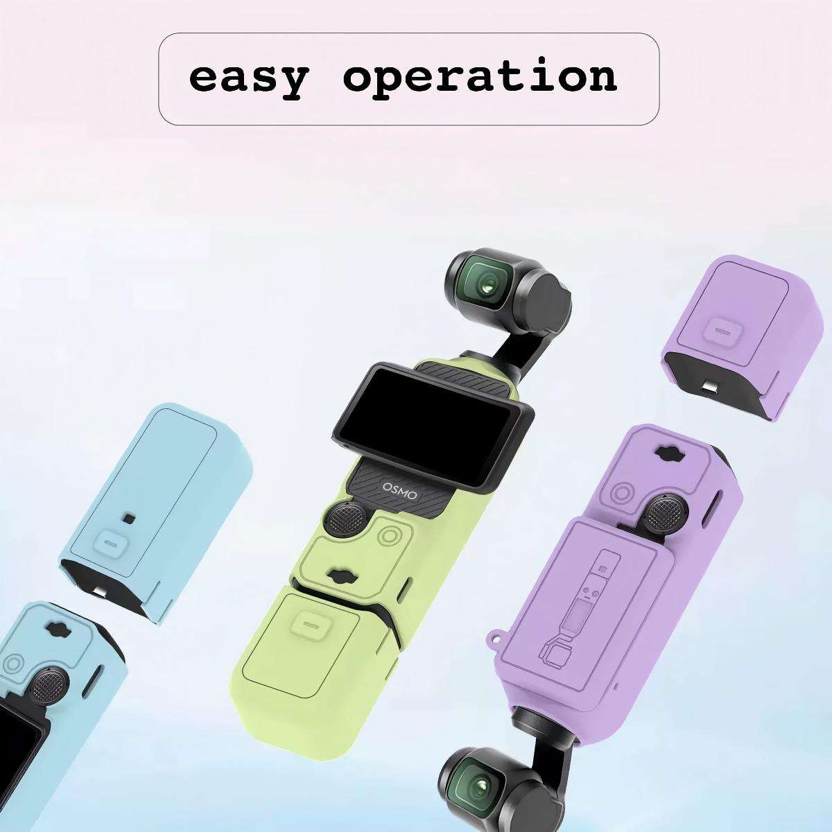 Silicone Protective Case Suitable for Osmo Pocket 3 Supports Multiple Colors