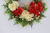 Karangan bunga tanaman buatan tangan dan bunga sutra Hydrangea Garland untuk dijual dengan harga rendah dekorasi pernikahan