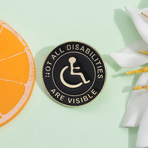 Tidak semua disabilitas terlihat pin Enamel cacat ransel kesadaran lencana mode hadiah aksesori pakaian - Product Image 2