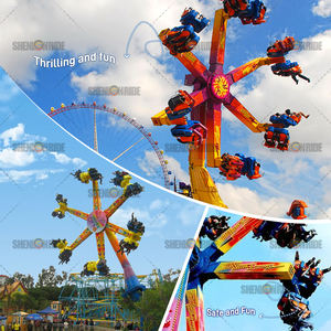 Compacto Spinning Adventure Ride | Construcción de acero y fibra de vidrio engrosada duradera - Product Image 3