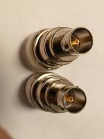 Conector Coaxial Terminator Macho BNC 75 Ohmios 3GHz VSWR 1.3 1000V Resistente 1000M Aislamiento Modelo BNC-75F-T