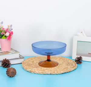 Wholesale Customized Colored Glass Cake Serving Cake Stand <strong>Dessert</strong> <strong>Tray</strong> for Wedding - Product Image 5